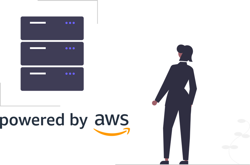 powered by aws image